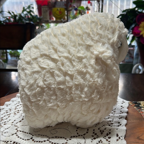 Easter Plush Round Stuffed Sheep NWT In Plastic Bag Extremely Soft & Squishy NEW - Picture 3 of 8